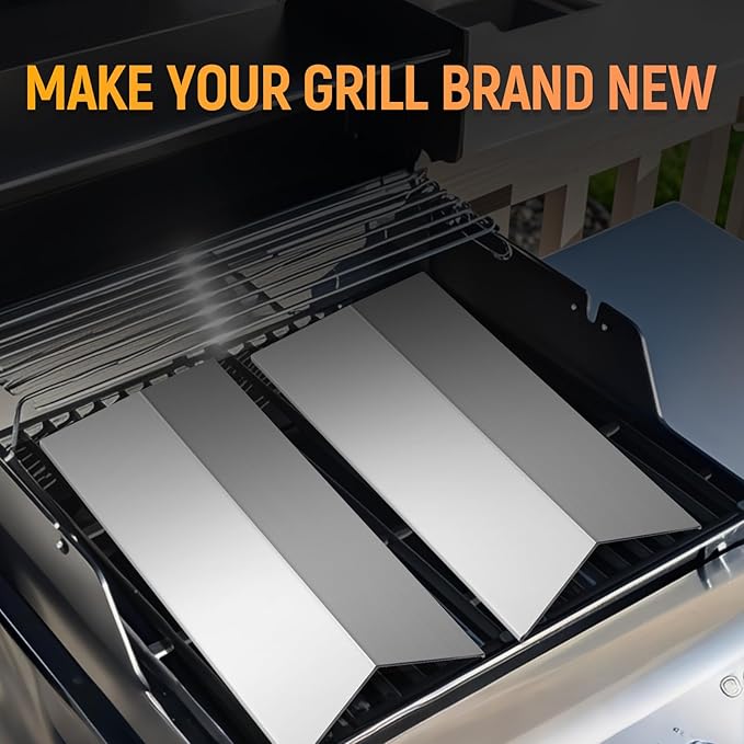 Grill Replacement Parts for Cuisinart CGG-306, Nexgrill 820-0033 820-0015 820-0007,820-0007G, Megamaster 820-0033M, 820-0007B, Flame Tamer 306-20133 306-20087 820-0033-05, 2 Pack Heat Plate
