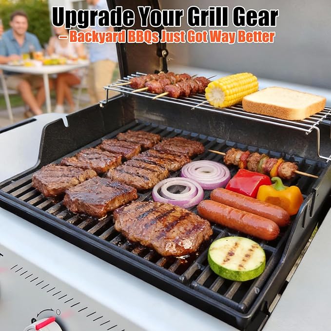 QuliMetal 7637 Grill Grates Replacement for Weber Spirit E210, Spirit S210, GS4 Spirit II E210, Spirit II E220 SpiritÂź E-210 Grills, 17.5" Spirit Grates for Weber Spirit 200 Series with Front Control