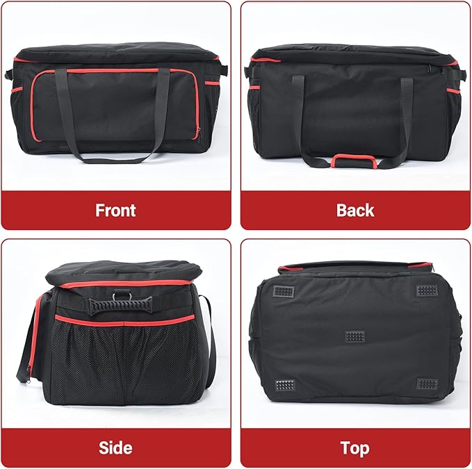 OTraki Grill Carry Case Compatible with Char-Broil Grill2Go X200, Portable Grill Storage Carry Bag, Cover Bag with Multi Storage Pockets for Outdoor Grill Tools & Accessories (Bag Only)