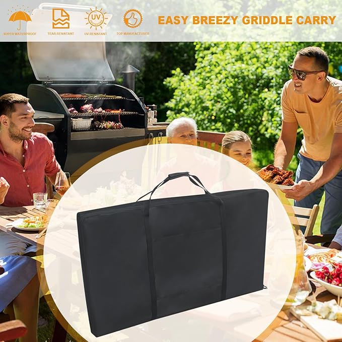 36” Griddle Carry Bag -39''L×24''W ×3''H fit for 36“ Griddle Camp Chef SG100, SG60, FG32 Portable for BBQ Outside, Cover for Grill Griddle