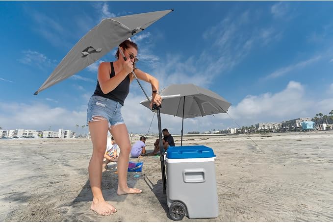 Sport-Brella Versa-Brella SPF 50+ Protection Adjustable Umbrella with Universal Clamp