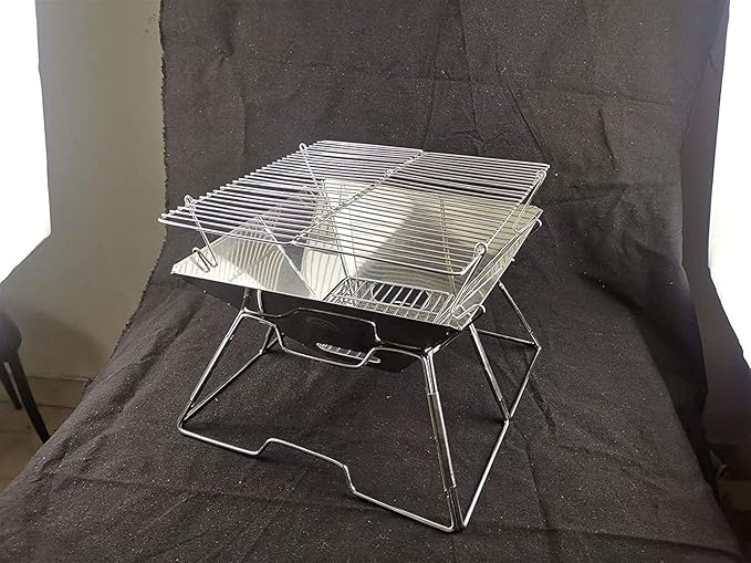 Barbecue Charcoal Grill Outdoor Indoor Barbecue Charcoal Grill Barbecue Grill Camping Wood Stove Stainless Steel Folding Barbecue Grill Charcoal G
