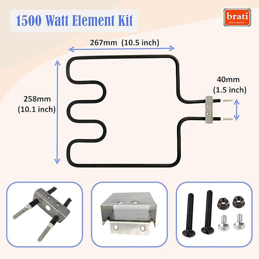 1500 Watt Heating Element Kit Replacement part for Masterbuilt 30-inch electric smokers,fit for Masterbuilt 20070210/MB20070210 Analog Electric Smoker