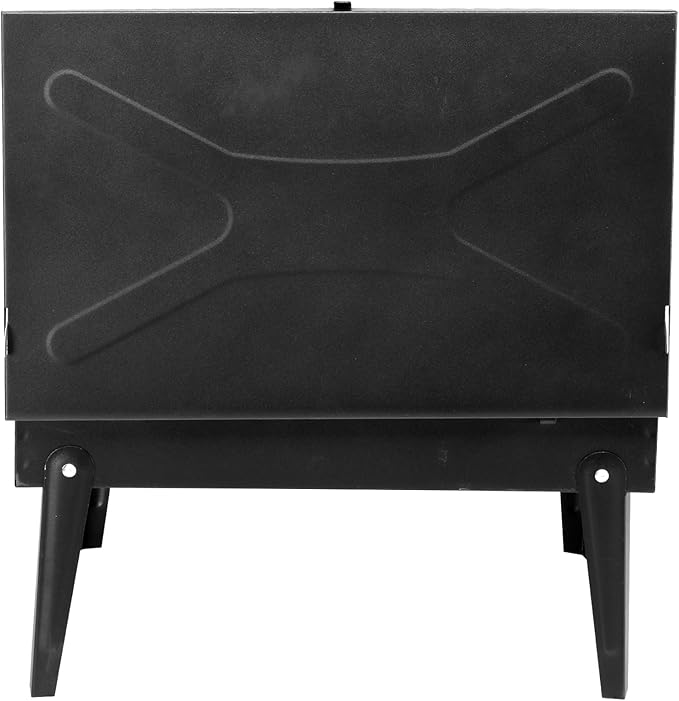 Portable Square Charcoal Grill,Small Folding Outdoor Mini Black Barbecue Grill, Compact Tabletop BBQ Grill for Camping Picnic Backyard Patio, Black