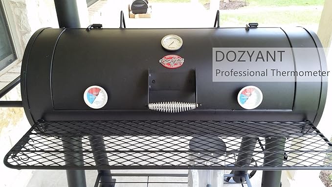 3 inch Charcoal Grill Temperature Gauge, Accurate BBQ Grill Smoker Thermometer Gauge Replacement for Oklahoma Joe's Smokers, and Smoker Wood Charcoal Pit, Large Face Grill Temp Gauge Thermometer