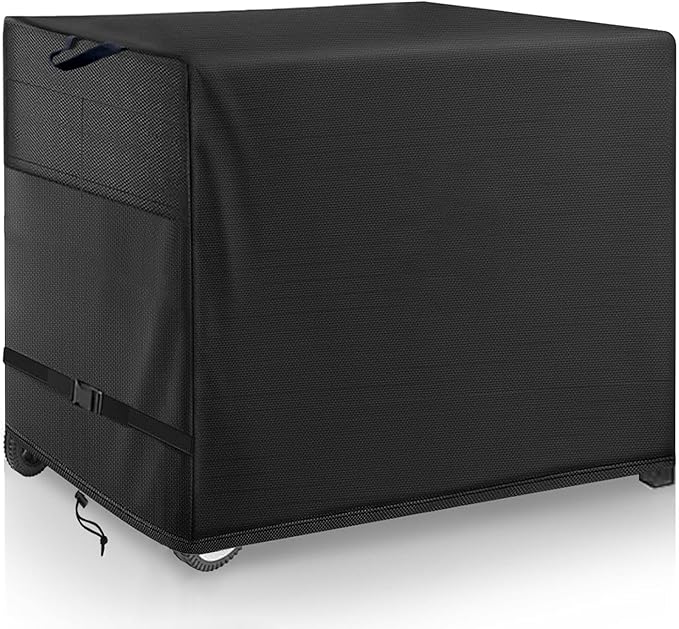 Outdoor Prep Table Cover - Heavy Duty Waterproof Cover for Outdoor Stainless Steel Table,Compatible with 60 inch Outdoor Utility Cart and Storage Cabinet,Black