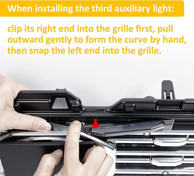 Amber Led Grills Light for 6th gen Toyota 4Runner Limited 2025 | 2027 2026 Grille Grill Lights Accessories