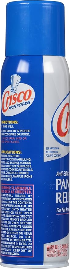 Crisco Professional No-Stick Cooking Spray, Cooking Pro, 17 Ounce (Pack of 5)