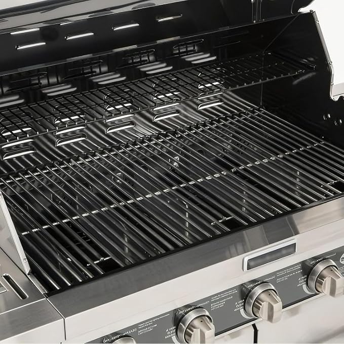 Replacement Kit for Kitchen Aid 720-0893 720-0893A 720-0893D 720-0893G, 7MM Stainless Steel Cooking Grates, Burners and Heat Plates for Kitchenaid Grill Replacement Parts 5-Burner Gas Grill