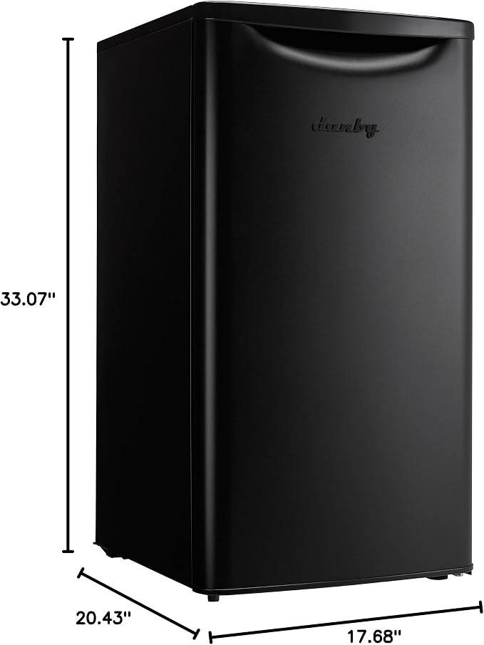 Danby 3.3 cu. ft. Compact Fridge in Black DAR033A6BDB