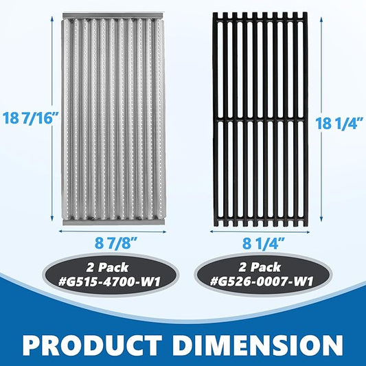 SafBbcue Replacement Grill Parts for Charbroil Infrared Grates 463241013 463243812 463246909 463262210 463270610 463273614 466241013 466247110