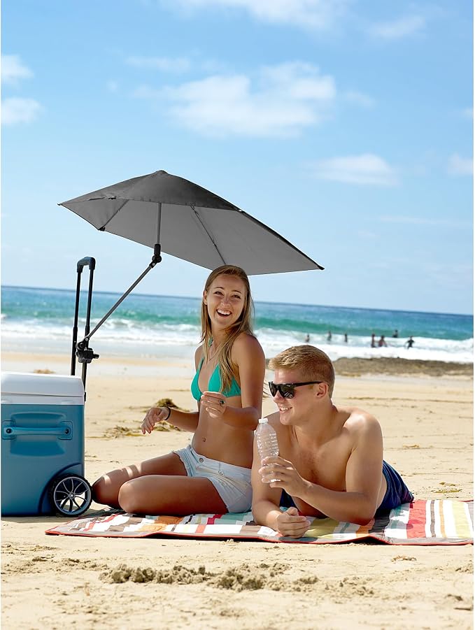 Sport-Brella Versa-Brella SPF 50+ Protection Adjustable Umbrella with Universal Clamp
