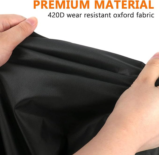 Grill Cover for Char-Griller Patio Pro Charcoal Grills and 3-in-1 Dual Fuel Grills, Outdoor Charcoal Grill Cover for DNKMOR Charcoal Outdoor BBQ and for Kendane Barrel Grill,32" x 23" x 40"
