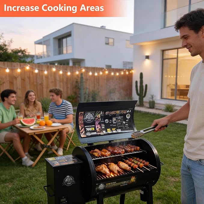 Warming Rack for Pit Boss 700FB Series Pellet Grill Upper Cooking Grate for Pit Boss 400FB, Pro 600 and Z Grill 550B Series Wood Pellet Grills Replacement Parts Holding Grilling BBQ Accessory