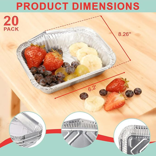 62006 Drip Pan Liners for Napoleon TravelQ 285 Series Gas Grill TQ285X, TQ PRO285, TQ285-BL-1, TQ PRO285X, PRO285-BK, TQ285X-RD-1-A, TQ240-BL, TQ240,Aluminum Grill Pans for Napoleon Accessories, 20PCS