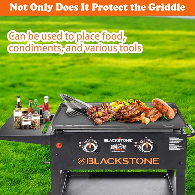 Blackstone Silicone Griddle Cover for 22 Inch Blackstone Grill Cover Flexible & Easy Grip Handle Prevents Splatter & Retains Heat Dishwasher Safe Lid for Easy Cleaning Grill Accessories