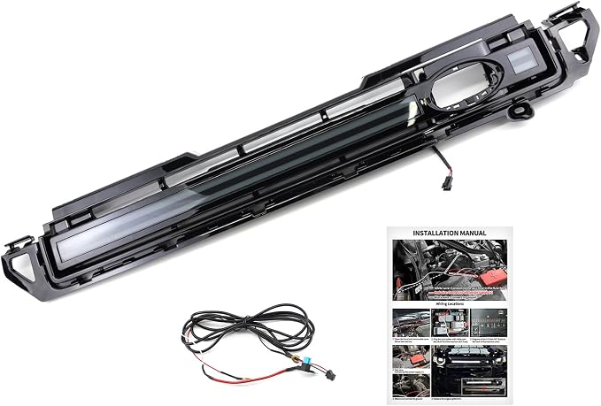 Grill Lights Compatible with Land Rover Defender 90 110 130 2020-2026 Led Front Grill Trim Strips Lighting Compatible with Land Rover Defender Accessories