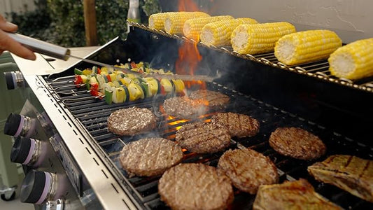 Monument Grills Denali Series, 6-Burner Convertible Natural Gas Smart bbq Grill Stainless Steel Denali 605 with Conversion Kit