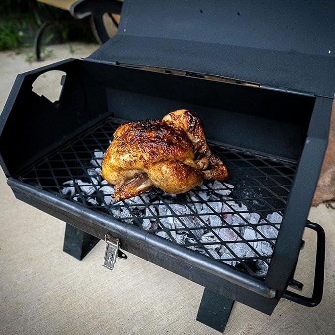 ASF All Seasons Feeders - Table Top BBQ Grill - Road Trip, Camp Site, Hunting Lease or Beach Grillin BBQ Pit