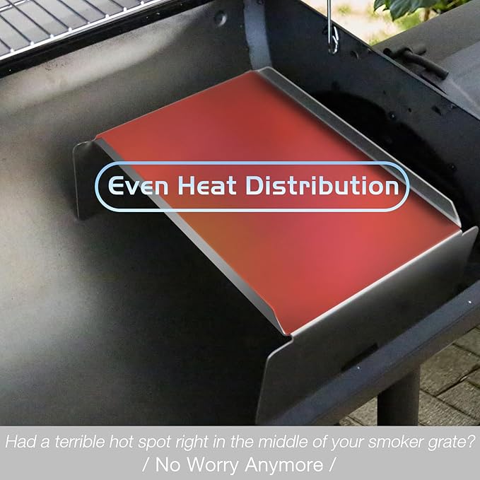 Heat Diffuser for Traeger, Flame Tamer for Traeger Pro 22 34 Heat Shield Diffuser Deflector Baffle Pellet Smoker Grill BCA012 Replacement Parts Grilling Accessory