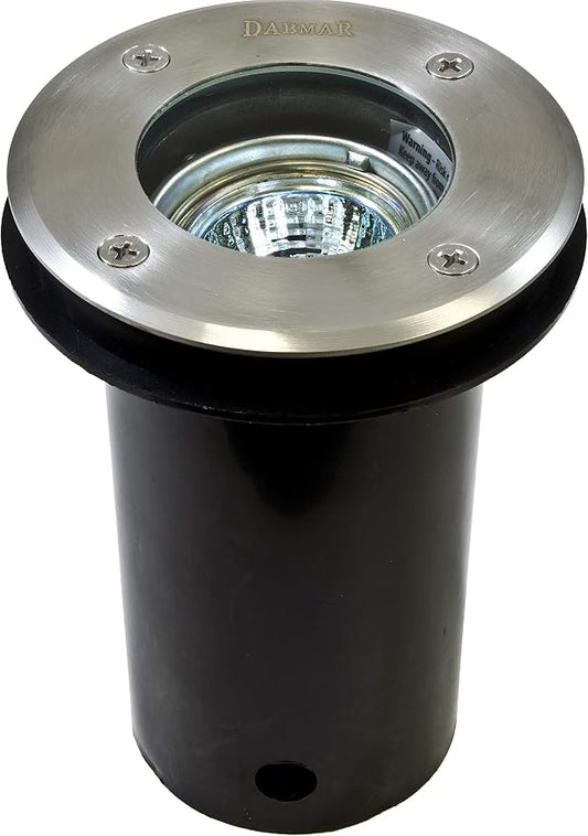 DABMAR LIGHTING LV314-LED7-SS Well Light W/O Grill Adjustable 7W LED MR16 12V, Stainless Steel
