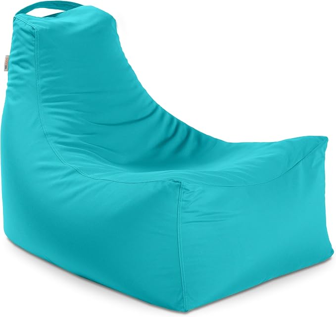 Jaxx Juniper Outdoor Bean Bag Patio Chair & Poolside Lounge, Cancun Blue