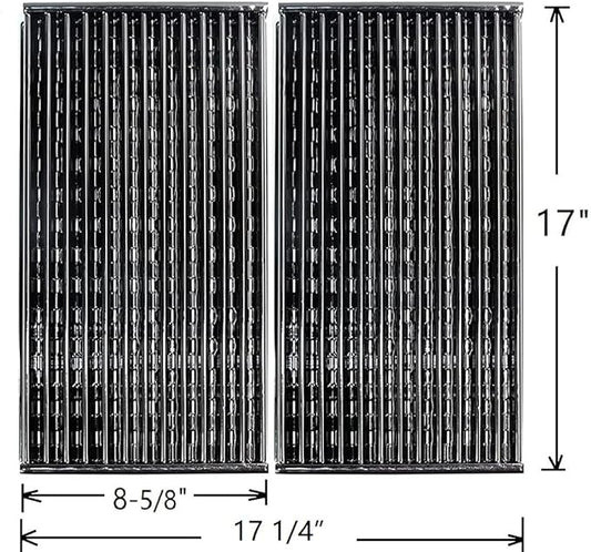 Hongso Grill Grates for Charbroil 2 Burner 463633316 463672416 463672016 463672019 463672419 463672216 Performance Tru Infrared Model, 17 Inch Porcelain Emitter Plates Replacement Part for G460-0500-1
