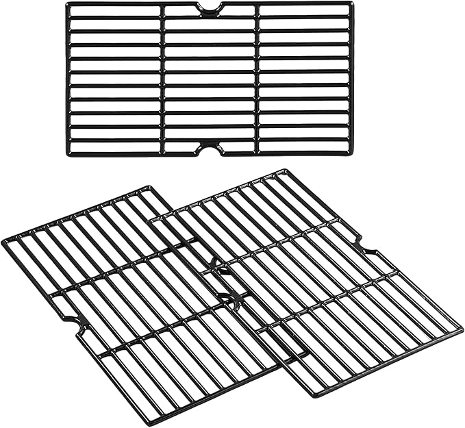 DGN576DNC-D Grill Grates Replacement Parts for Dyna Glo Grill Parts DGN486DNC-D DGN486DNC DGN486SNC DGN486SNC-D DGN576SNC-D DGA550SSP DGA550SSP-D Master Forge MFJ576DNC Cast Iron Cooking Grids 3Pcs
