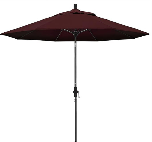 California Umbrella 9' Round Aluminum Pole Fiberglass Rib Market Umbrella