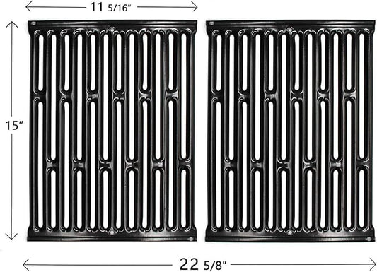 Hongso Replacement Parts for Weber Genesis Silver A, Spirit 200 Series E200 E210 S200 S210, Spirit 500 Grill (with Side Controls) Cooking Grates 7523, 21.5 inch Flavorizer Bars 7534, Burner Tubes Kit