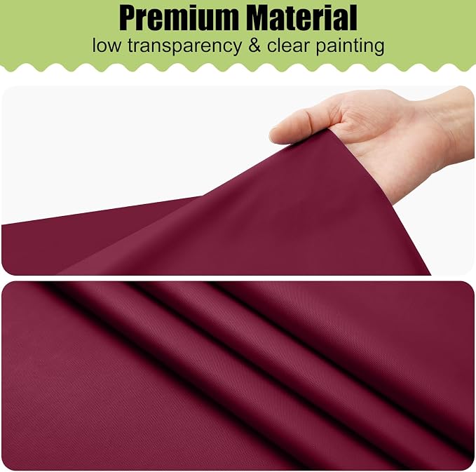 Smiry Disposable Table Cloth - 12 Pack, 54 x 108 Inch Waterproof Rectangle Tablecloths for Parties, Decorative Plastic Table Cover, Leakproof & Sturdy, Wine Red