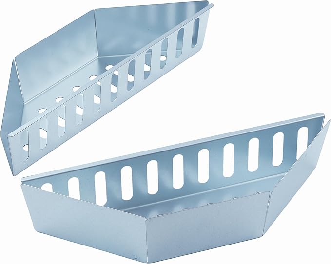 Stainless Steel Charcoal Basket Set of 2PCS for Weber BBQ Grilling Accessories Grills Kettles,Grill Charcoal Holder,Hollow Char-Storage Rack