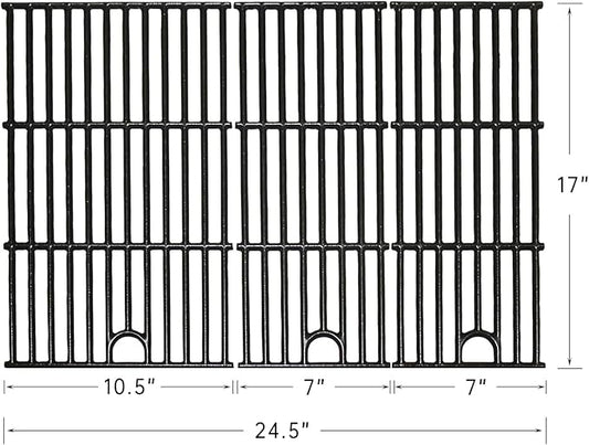 Hongso 17" Grill Grates Replacement Parts for Charbroil Performance 4 Burner 463365021, 463366022, 463351021, 463365522, 463350521 Models, Original P/N G426-0005-W1 G426-0004-W1