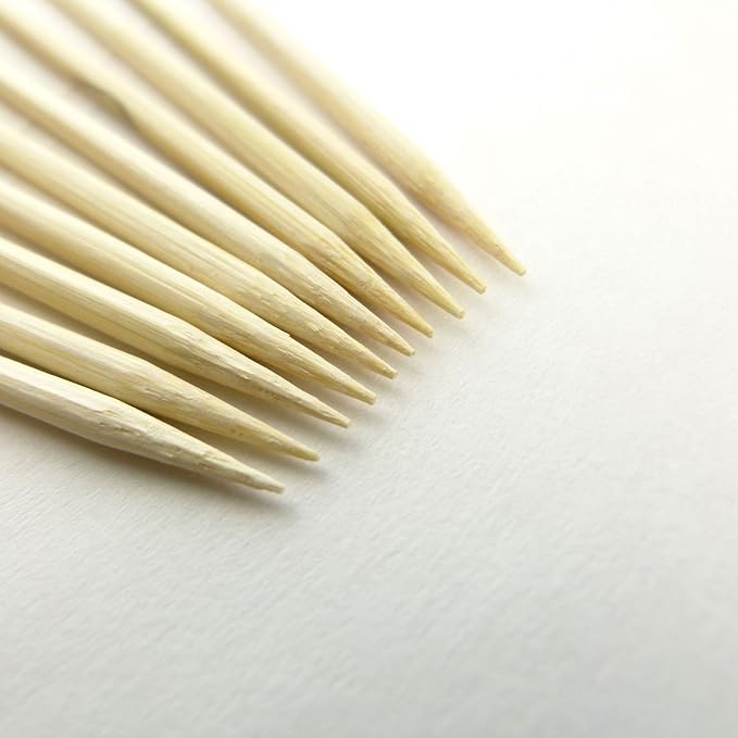 BambooMN Decorative Ball End Cocktail Fruit Sandwich Picks Skewers for Catered Events, Holiday's, Restaurants or Buffets Party Supplies - 5.9" Mustard Yellow, 100 Pcs