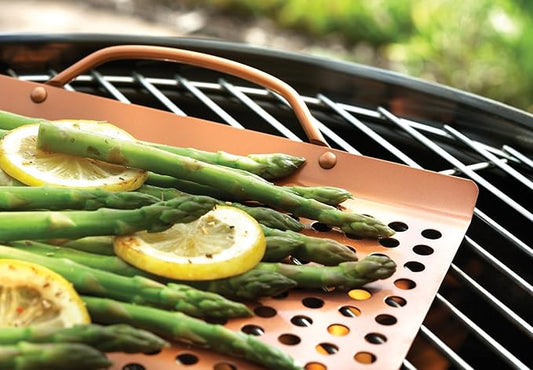 Outset QN71 Large Grill Grid with Handles, Copper Non-Stick