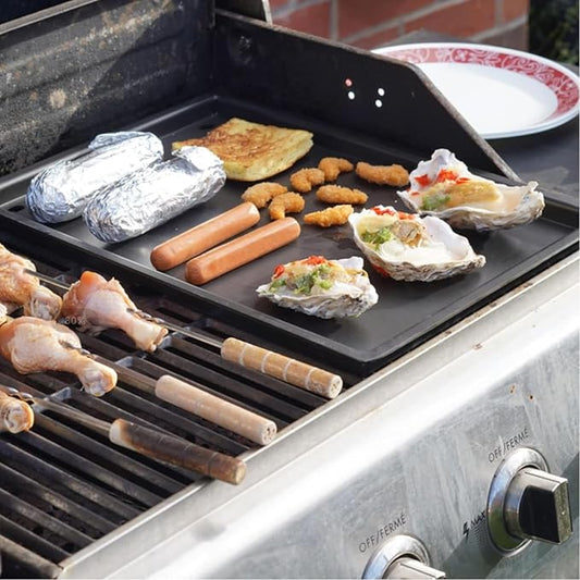 56425 Cast Iron Reversible Griddle for Rogue 425 625 and Freestyle Model Grills, Griddle Insert Replacement Parts for Napoleon Grill Accessories, Barbecue Nonstick Cast Iron Plate