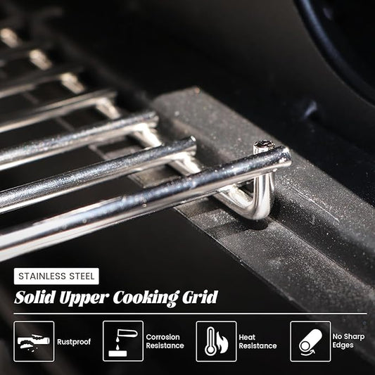 Warming Rack for Pit Boss, Upper Cooking Grate for Pit Boss Austin XL Parts Pitboss 1000 Series Holding Top Rack Pro Sportsman Traditions Wood Pellet Smoker Grill Replacement 32421 PB1000XL-018-R00