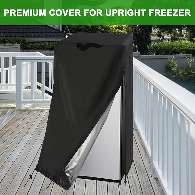 Customized Size Refrigerator Cover for Fridge/Freezer/Cold Rooms | Customized Size Shape Accessories,Waterproof Dustproof Heavy Duty Oxford Fabric,for Outdoor Indoor Use(Black/Gray/Beige)