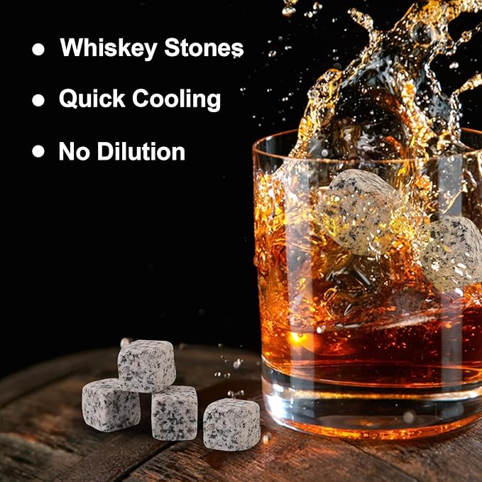 23Pcs Whiskey Smoker Kit with Torch & 6 Wood Chip Flavors,2 Whiskey Glasses, Bourbon,Cocktail Smoker Infuser Kit, Old Fashioned Drink Smoker Kit, Whiskey Valentine's Day Gift for Men, Husband, Him