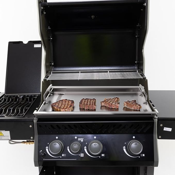 Full-Size Griddle Insert for Napoleon All Rogue and Freestyle 425 Grills, Flat Top Griddle for Other Brands of Grills of Matching Dimensions