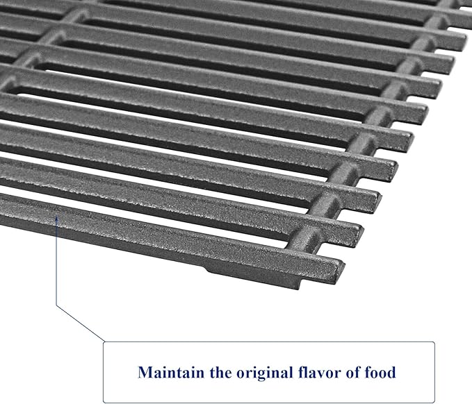 Utheer 17 inch Cast Iron Cooking Grate for Charbroil Tru Infrared 463255020 463242716 463242715 463276016 466242715 466242815 463257520, Replacement Grill Parts for Nexgrill 720-0882A