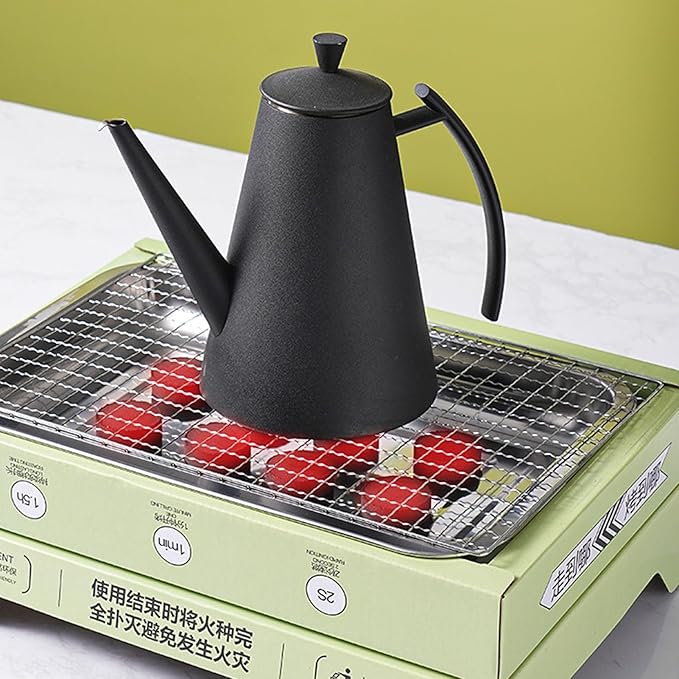 Disposable Barbecue Grill Charcoal Grill Simple Installation Portable Grill High Stability Non-Slip Even Heat Conduction Green
