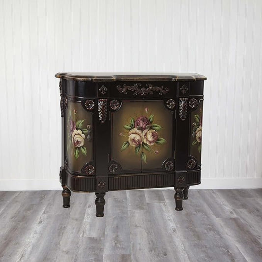 Nearly Natural French Vintage Style Floor Cabinet