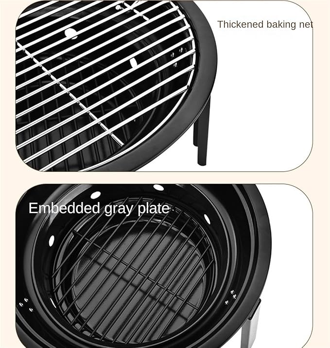 Portable Charcoal Grill Outdoor Charcoal Barbecue Grill Portable Grill For Picnic Backyard Camping Travel Barbecue Grill For Backyard