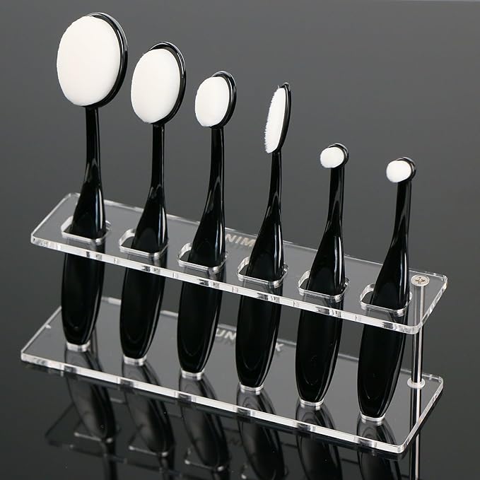 UNIMEIX 6 Pack Blending Brush for Card Making Crafting Ink Blender Brushes Set Tool Paper Background Brush Drawing