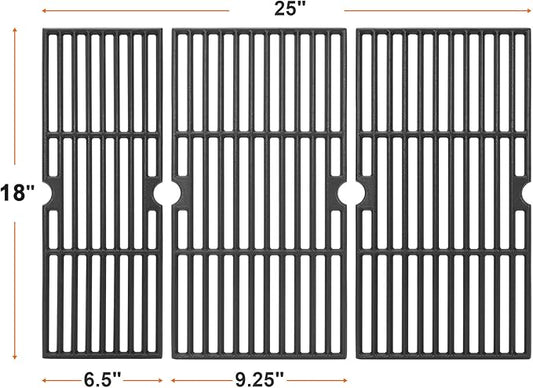 Cast Iron Grill Grates for Charbroil Performance 4/5 Burner Grill 463347017 463349917 463347418 463377017 463342119 463376217 463335517 463347519 463347518, Cooking Grids for G470-0002-W2 G470-0003-W1