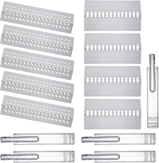 16516 16631 16520 Grill Burner Replacement for 5 Burners Bull Grill Replacement Parts Bull Brahma 57568 57569, Cal Flame BBQ04103000, BBQ04103010-CC, Grill Heat Plates Grill Parts Accessories