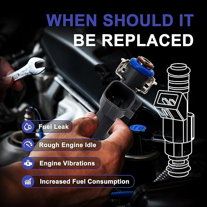 HiSport Fuel Injectors 12613163 4PCS Compatible with Pontiac 2010 G6, Replacement for Chevrolet HHR 2009-2011, Malibu 2010-2012 2.4L L4 Replaces FJ1064 4G2251 800-2100N 67671 832-11216