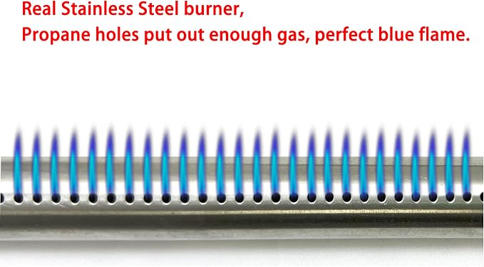Parts Kit DG103 Replacement for Ducane Gas Barbecue Grill 30400040,3200,3400 Grill Burners & Heat Plates (Stainless Steel Burner + Stainless Steel Heat Plate)