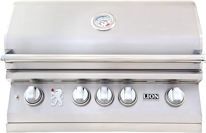 Lion L75000 32-Inch Built-in Natural Gas Grill with Rear Infrared Burner